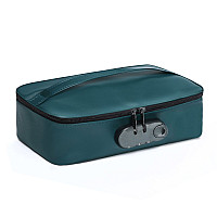 Кейс для игрушек Dorcel DISCREET BOX LUXURY GREEN, кодовый замок, 27×16×7,62 см