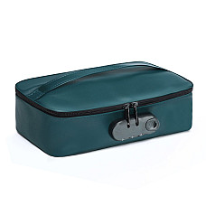 Кейс для игрушек Dorcel DISCREET BOX LUXURY GREEN, кодовый замок, 27×16×7,62 см