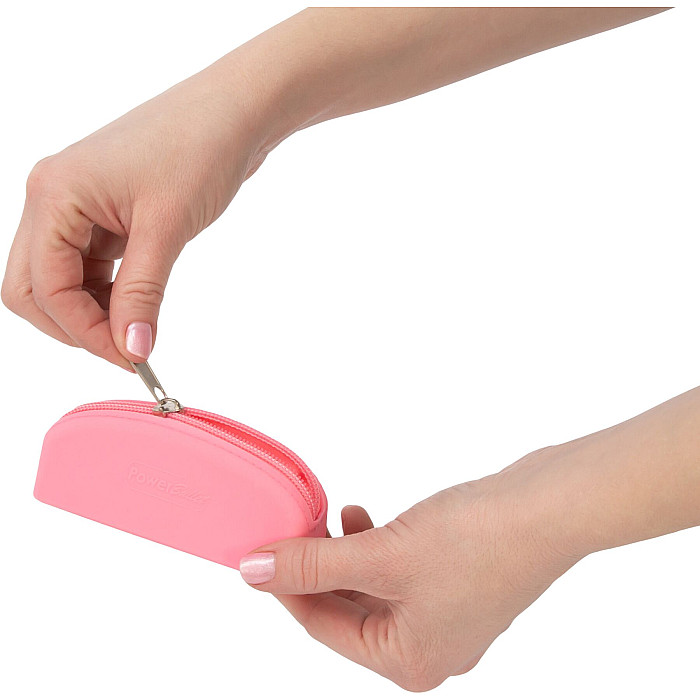 Сумка для хранения секс-игрушек PowerBullet - Silicone Storage Zippered Bag Pink