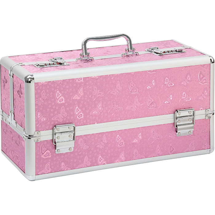 Большой кейс для хранения секс-игрушек BMS Factory Large Lokable Vibrator Case Pink, кодовый замок