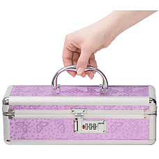Кейс для зберігання секс-іграшок BMS Factory - The Toy Chest Lokable Vibrator Case Purple з кодовим