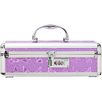 Кейс для зберігання секс-іграшок BMS Factory - The Toy Chest Lokable Vibrator Case Purple з кодовим