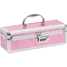 Кейс для зберігання секс-іграшок BMS Factory - The Toy Chest Lokable Vibrator Case Pink з кодовим за