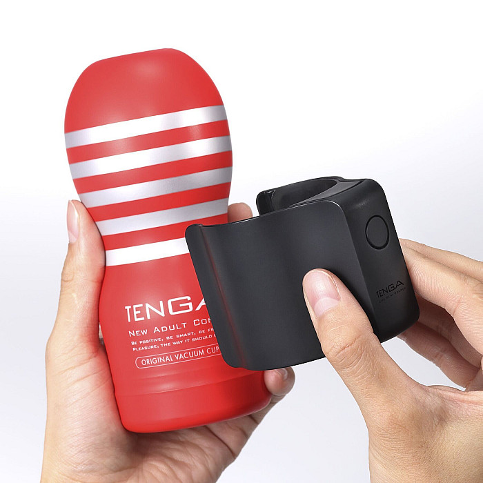 Вібронасадка Tenga CUP VIBRATOR, 7 режимів, 1 мастурбатор в комплекті