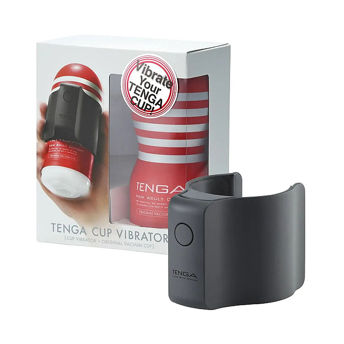 Вібронасадка Tenga CUP VIBRATOR, 7 режимів, 1 мастурбатор в комплекті