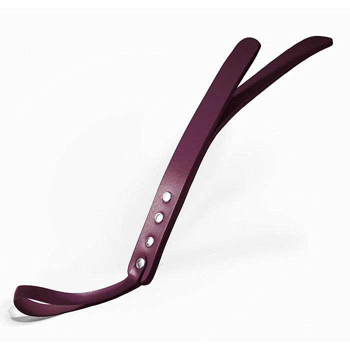 Паддл двухслойный Feral Feelings Leather Mini Paddle Burgundy, натуральная кожа