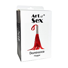 Флоггер Art of Sex - Dominance, экокожа, цвет черный
