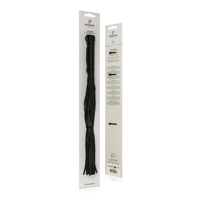 Флоггер Bedroom Fantasies: Faux Leather Flogger, черный
