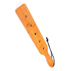 Паддл Fetish Tentation — Paddle 5 Holes Bamboo, упакован в ПЭ пакет
