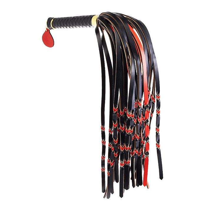 Флогер LOCKINK SEVANDA Red & Black Braided Tail Flogger
