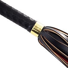 Флоггер LOCKINK SEVANDA Red & Black Braided Tail Flogger, красно-черный, хвосты с узелками