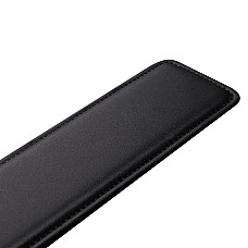 Паддл LOCKINK SEVANDA Braided-handle Spanking Paddle, черно-красный, гладкий, с плетением на ручке