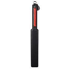 Паддл LOCKINK SEVANDA Braided-handle Spanking Paddle, черно-красный, гладкий, с плетением на ручке