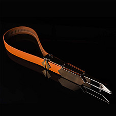 Регулируемая шлепалка LOCKINK Adjustable Slapper for Impact Play, коричневая, натуральная кожа