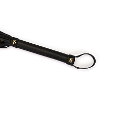 Флоггер Liebe Seele Black Organosilicon Flogger, 44 см, экокожа