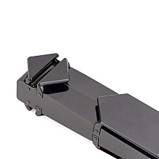 Регулируемая шлепалка LOCKINK Adjustable Slapper for Impact Play, черная, натуральная кожа