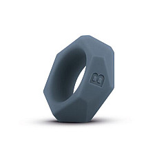Эрекционное кольцо Boners Diamond Cock Ring – Grey, внутренний диаметр 3,2 см