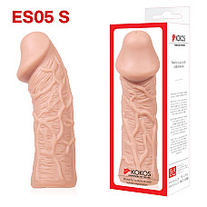 Насадка на член Kokos Extreme Sleeve ES.05 размер S, утолщающая, стимулирующий рельеф