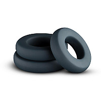 Набор эрекционных колец Boners 3-Piece Hefty Cock Ring Set, диаметр 3,2 см, 3,8 см и 4,5 см