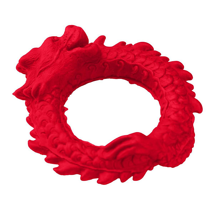 Эрекционное кольцо – дракон Creature Cocks Rise of the Dragon Silicone Penis Ring – Red, диаметр 4 см