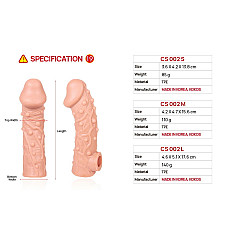 Насадка на член Kokos Cock Sleeve CS 002 L