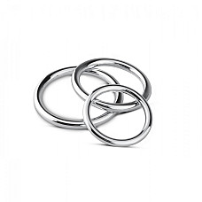 Набор эрекционных колец Sinner Gear Unbendable — Cock/Ball Ring & Glans Ring Set