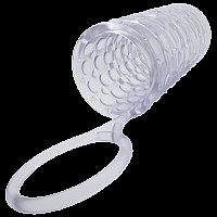 Насадка на член Dorcel Mr Reverse XL з кільцем для мошонки, стимулюючий рельєф