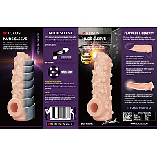 Насадка на член Kokos Nude Sleeve NS 003 M