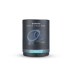 Потрійне ерекційне кільце Boners Triple Ring, діаметр 2,6; 3,3 і 3,8 см