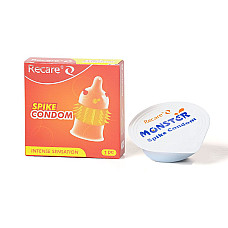 Насадка на член Recare Spike Condom Orange (презерватив с усиками и шипами)