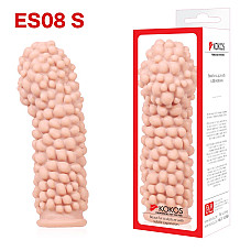 Насадка на член Kokos Extreme Sleeve ES.08 размер S, утолщающая, стимулирующий рельеф