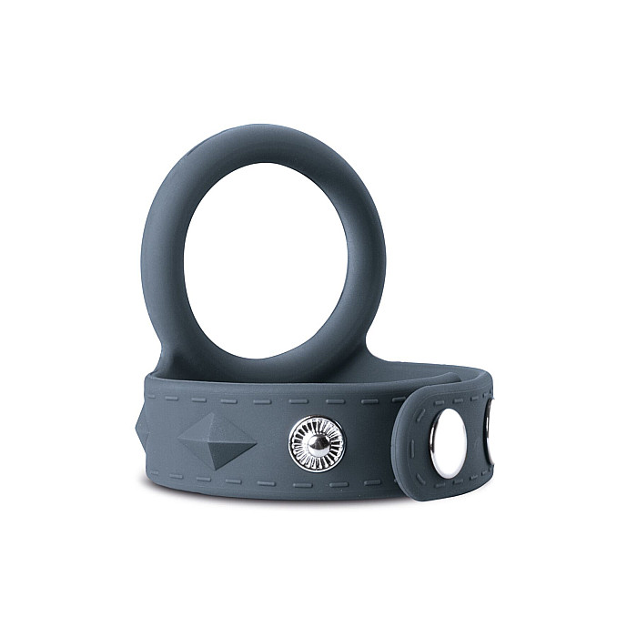 Двойное эрекционное кольцо Boners Cock & Ball Strap L, регулировка диаметра, 3,5–6 см