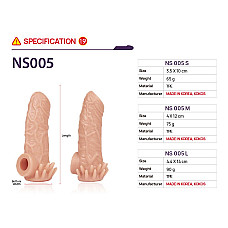 Насадка на член Kokos Nude Sleeve NS 005 M