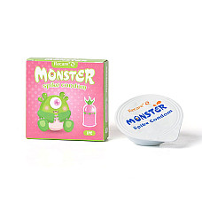 Насадка на член Recare Green Monster Spike Condom (презерватив с рядом шариков и усиками на кончике)