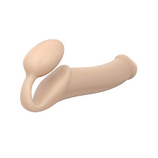 Безремінний страпон Strap-On-Me Flesh XL, повністю регульований, діаметр 4,5 см