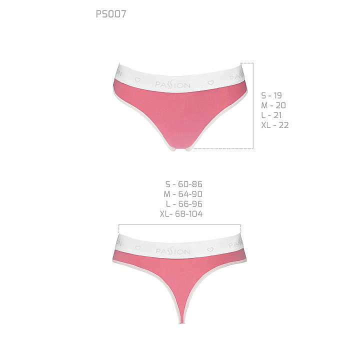 Спортивные трусики-стринги Passion PS007 PANTIES XL, pink