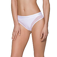 Трусики с прозрачной вставкой Passion PS002 PANTIES XL, white