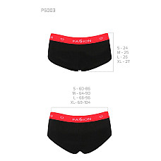 Трусики-шортики Passion PS003 PANTIES M, black