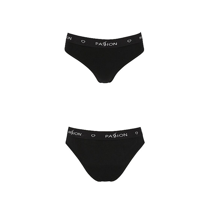 Трусики-слипы из хлопка с эластаном Passion PS004 PANTIES XL, black