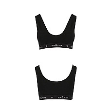 Спортивный топ с широкой резинкой Passion PS004 TOP L, black