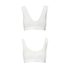 Спортивный топ из эластичного хлопка Passion PS005 TOP S, white
