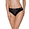 Трусики с широкой резинкой и кружевом Passion PS001 PANTIES L, black