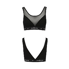 Топ с прозрачной вставкой Passion PS002 TOP M, black