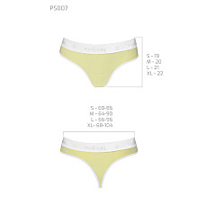 Спортивные трусики-стринги Passion PS007 PANTIES M, yellow