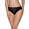 Трусики з широкою гумкою і мереживом Passion PS001 PANTIES M, black