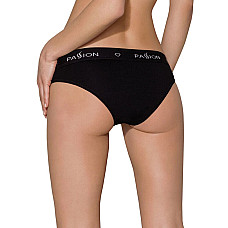 Трусики с широкой резинкой и кружевом Passion PS001 PANTIES S, black