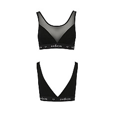 Топ с прозрачной вставкой Passion PS002 TOP S, black