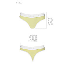 Спортивные трусики-стринги Passion PS007 PANTIES S, yellow