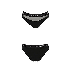 Трусики с прозрачной вставкой Passion PS006 PANTIES L, black