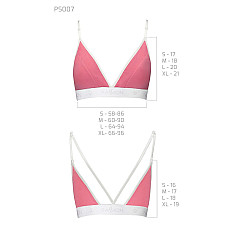 Спортивный топ с двойными бретелями Passion PS007 TOP M, pink
